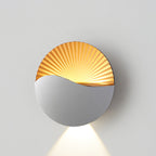 Premium Waterproof Round Metal & Glass LED Wall Sconce