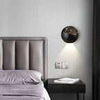 Premium Waterproof Round Metal & Glass LED Wall Sconce