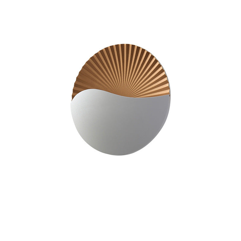 Premium Waterproof Round Metal & Glass LED Wall Sconce