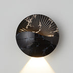 Premium Waterproof Round Metal & Glass LED Wall Sconce