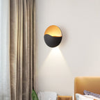 Premium Waterproof Round Metal & Glass LED Wall Sconce