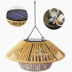 Rustic Waterproof Solar LED Mushroom Pendant Light