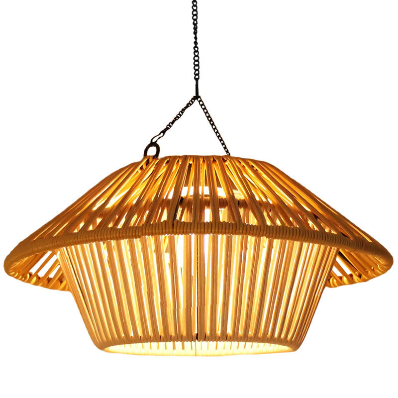 Rustic Waterproof Solar LED Mushroom Pendant Light