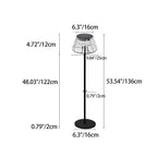 Premium Industrial Solar LED Floor Lamp - Waterproof Iron