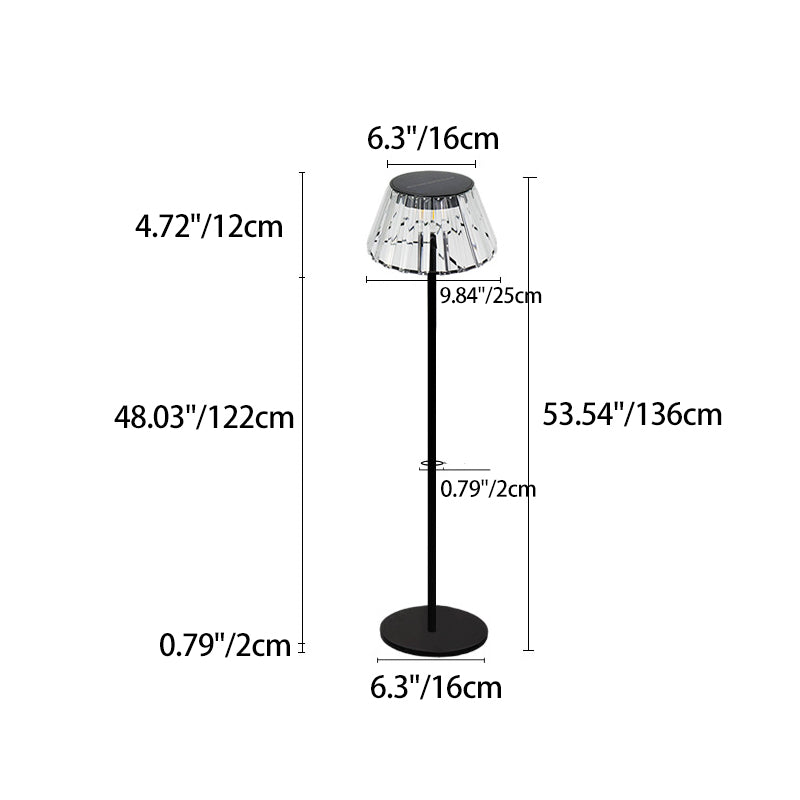 Premium Industrial Solar LED Floor Lamp - Waterproof Iron