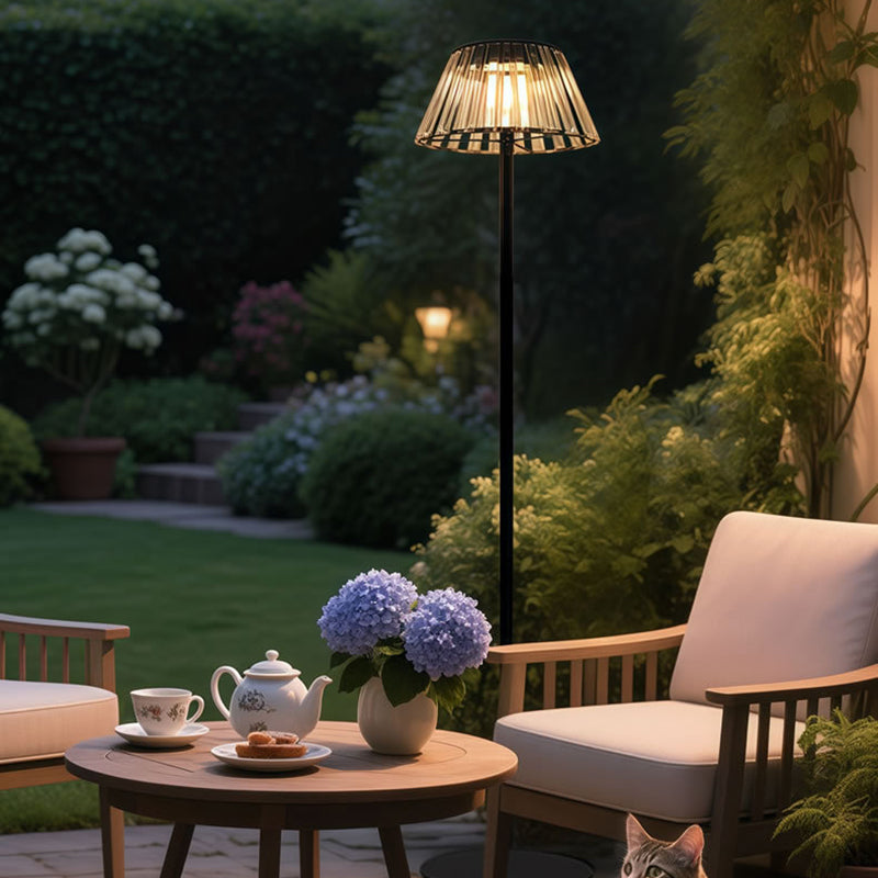 Premium Industrial Solar LED Floor Lamp - Waterproof Iron