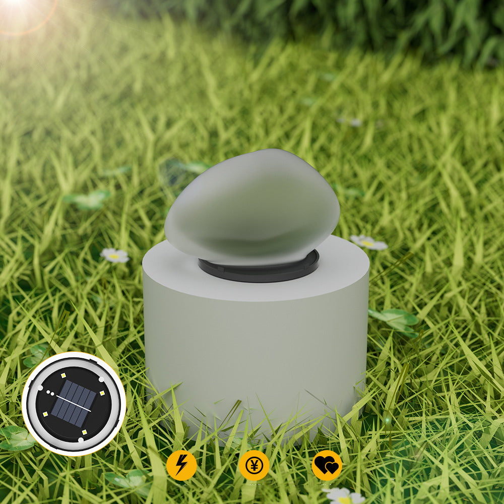 Premium Waterproof Solar Pebble LED Outdoor Light