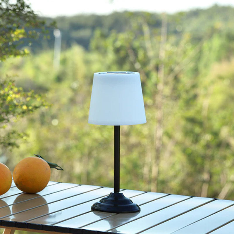 Nordic Waterproof Solar LED Round Outdoor Table Lamp