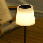 Nordic Waterproof Solar LED Round Outdoor Table Lamp