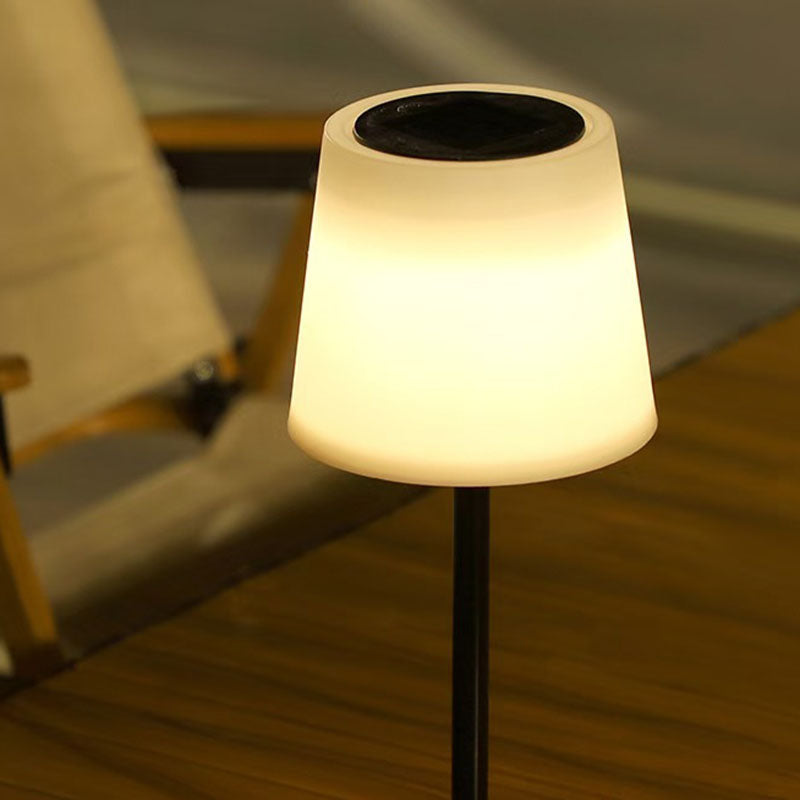 Nordic Waterproof Solar LED Round Outdoor Table Lamp
