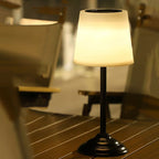 Nordic Waterproof Solar LED Round Outdoor Table Lamp