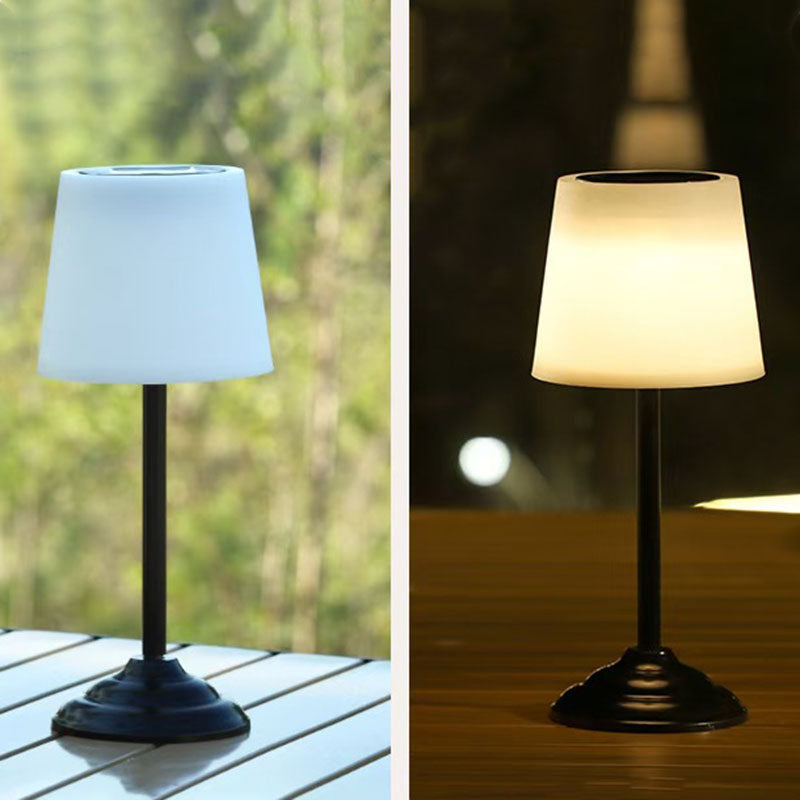 Nordic Waterproof Solar LED Round Outdoor Table Lamp