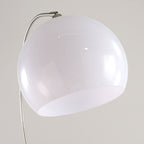 Minimalist Marble and Stainless Steel 1-Light Floor Lamp for Living Room