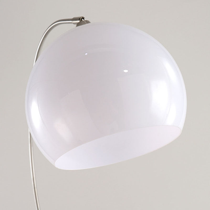 Minimalist Marble and Stainless Steel 1-Light Floor Lamp for Living Room