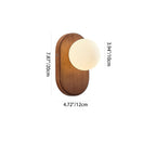 Japanese Wood & Glass Wall Sconce
