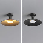 Modern Waterproof Aluminum Round 1-Light Semi-Flush Mount