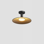 Modern Waterproof Aluminum Round 1-Light Semi-Flush Mount