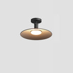 Modern Waterproof Aluminum Round 1-Light Semi-Flush Mount