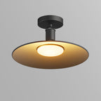 Modern Waterproof Aluminum Round 1-Light Semi-Flush Mount