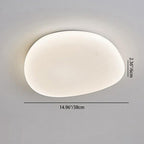 Minimalist Pebble Acrylic LED Flush Mount Ceiling Light for Bedroom