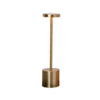 Contemporary Round Metal LED Table Lamp for Living Room