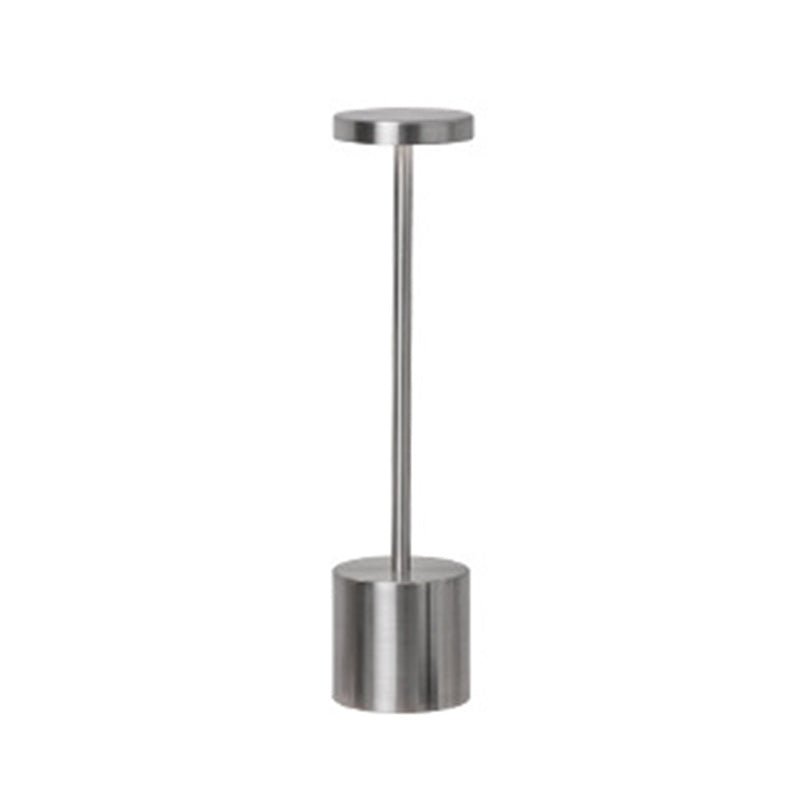 Contemporary Round Metal LED Table Lamp for Living Room
