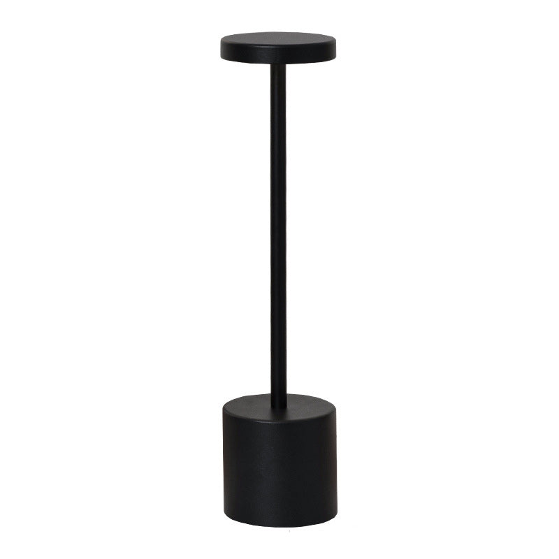 Contemporary Round Metal LED Table Lamp for Living Room