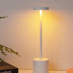 Contemporary Round Metal LED Table Lamp for Living Room