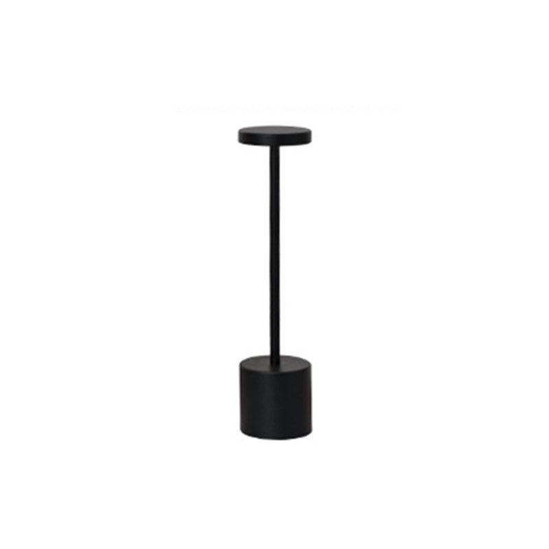 Contemporary Round Metal LED Table Lamp for Living Room