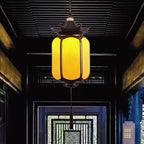 Premium Hexagonal Chinese Gazebo Pendant Light - 1-Light