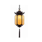Premium Hexagonal Chinese Gazebo Pendant Light - 1-Light