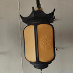 Premium Hexagonal Chinese Gazebo Pendant Light - 1-Light