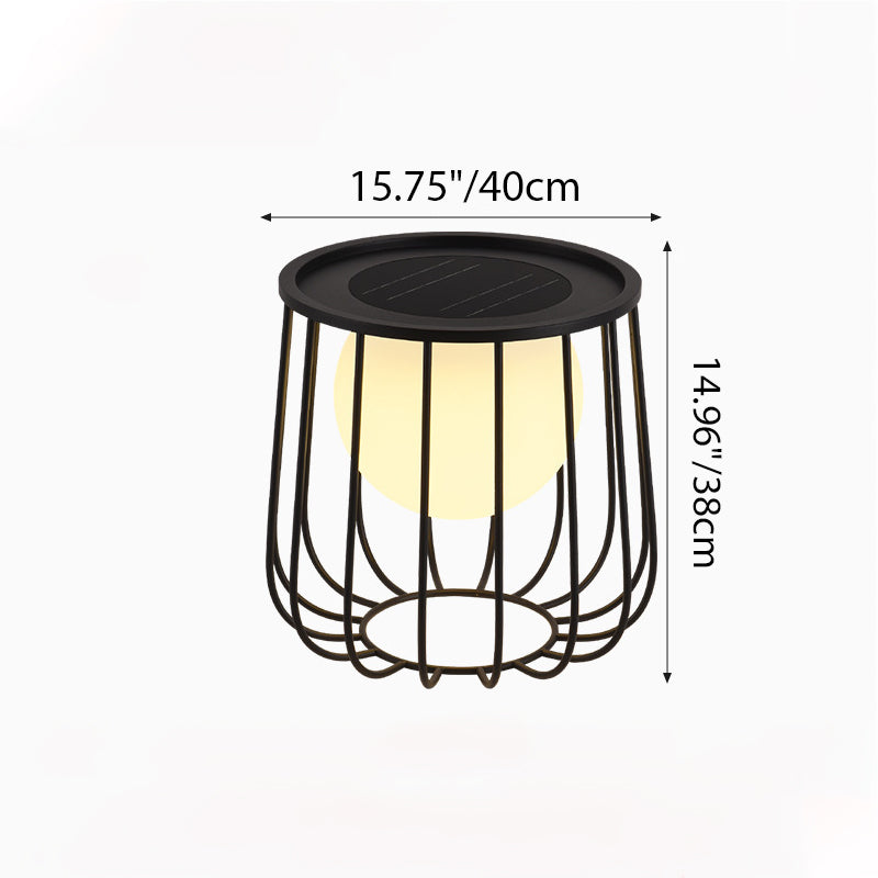 Modern Openwork Round Solar LED Orb