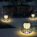 Modern Openwork Round Solar LED Orb