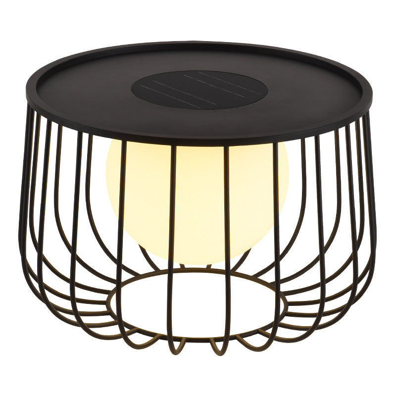 Modern Openwork Round Solar LED Orb