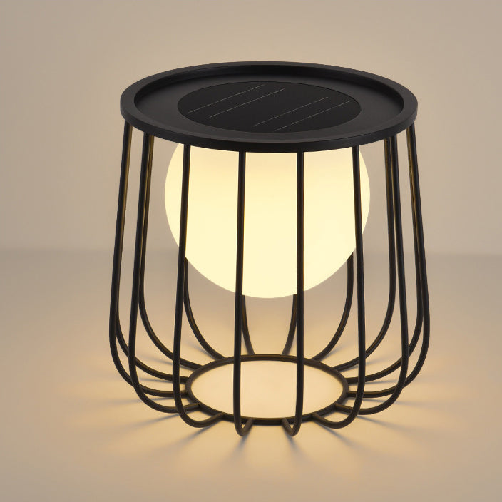 Modern Openwork Round Solar LED Orb