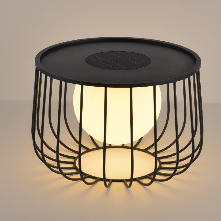 Modern Openwork Round Solar LED Orb