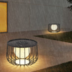 Modern Openwork Round Solar LED Orb