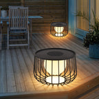 Modern Openwork Round Solar LED Orb