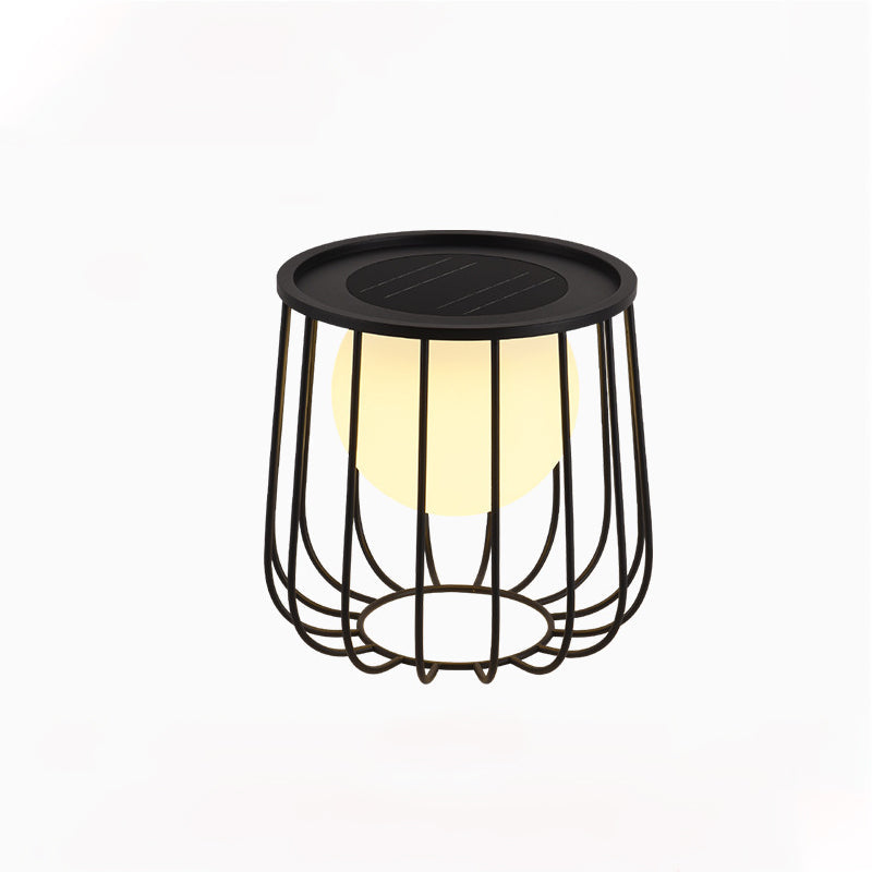 Modern Openwork Round Solar LED Orb