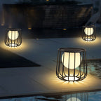 Modern Openwork Round Solar LED Orb
