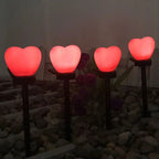Premium Heart-Shaped Solar LED Ground Light - Waterproof