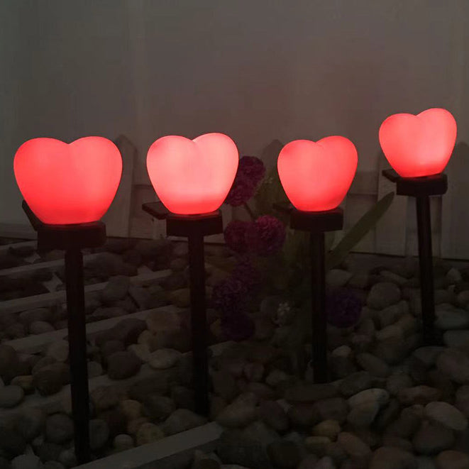 Premium Heart-Shaped Solar LED Ground Light - Waterproof