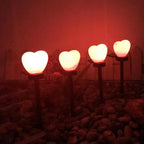 Premium Heart-Shaped Solar LED Ground Light - Waterproof