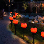 Premium Heart-Shaped Solar LED Ground Light - Waterproof