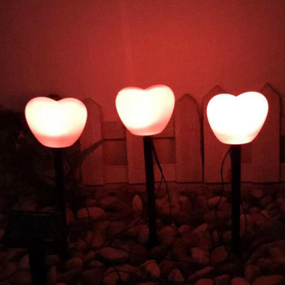 Premium Heart-Shaped Solar LED Ground Light - Waterproof