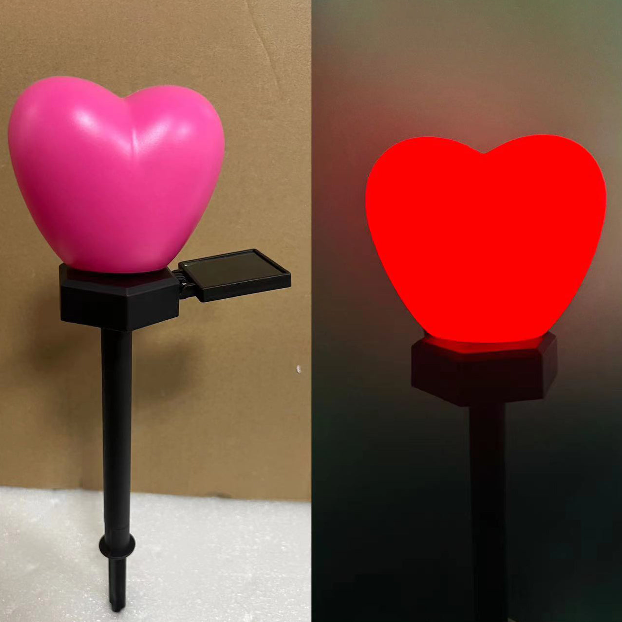 Premium Heart-Shaped Solar LED Ground Light - Waterproof