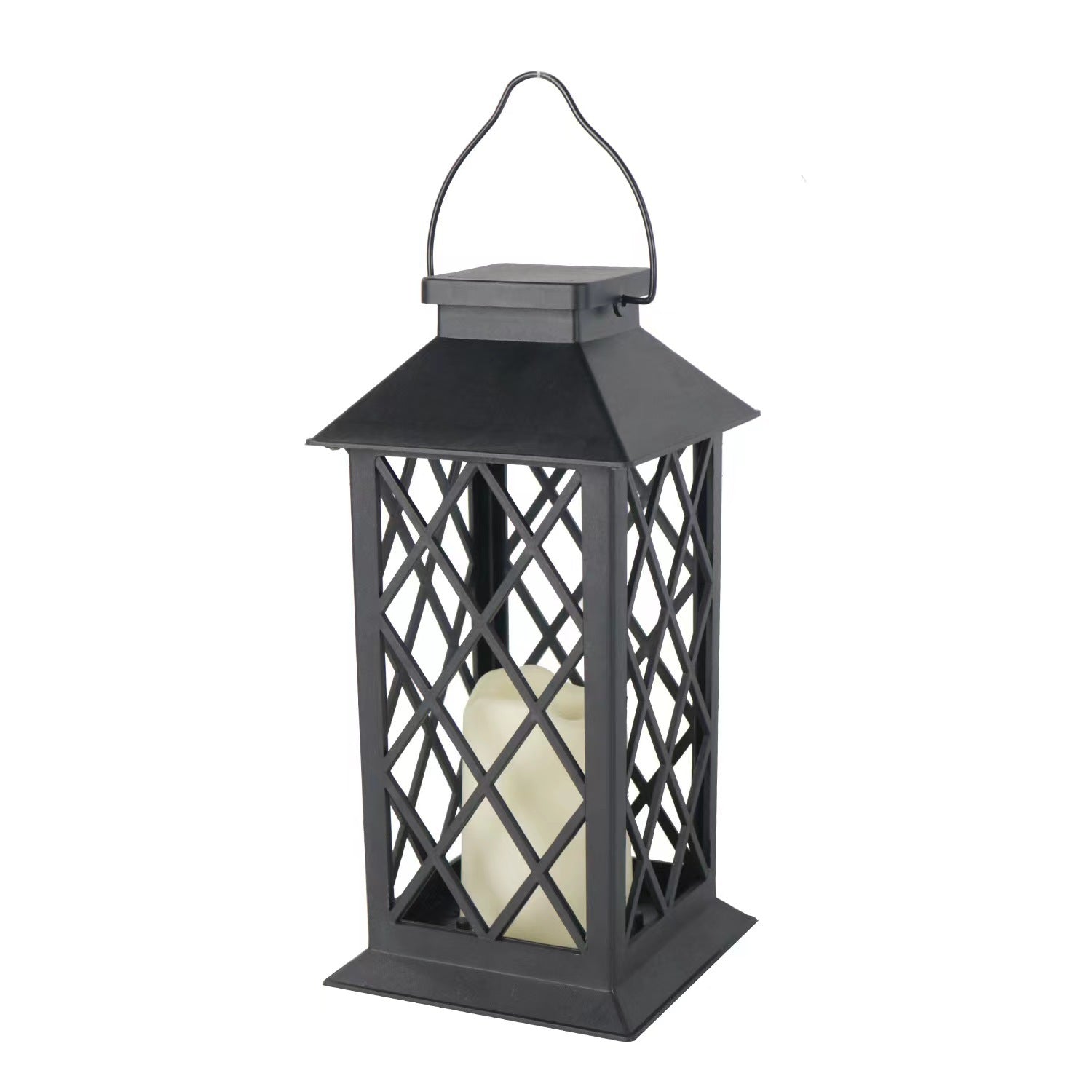 Vintage Rectangle House-Shaped LED Candle Lantern