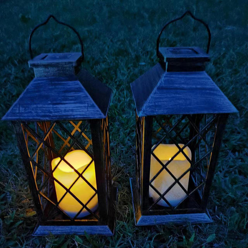 Vintage Rectangle House-Shaped LED Candle Lantern