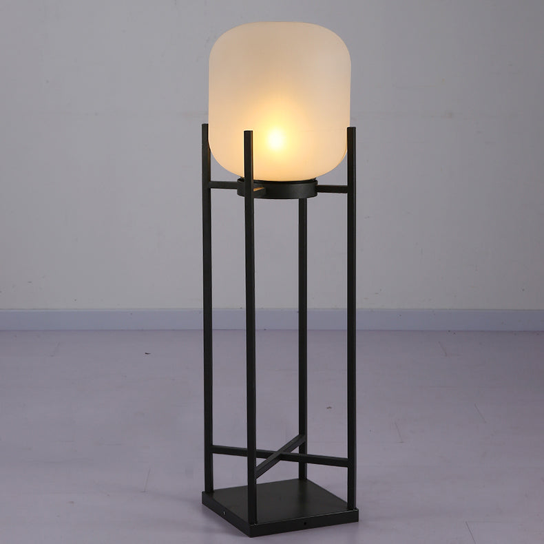 Premium Outdoor Solar LED Floor Lamp - Waterproof Stainless Steel & Acrylic Design